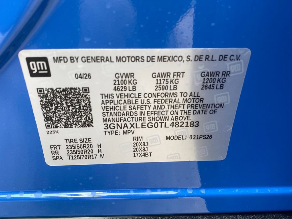 New 2026 Chevrolet Equinox RS w/ Convenience Package III FWD image 32