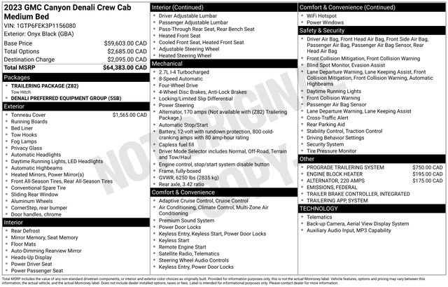 Used 2023 GMC Canyon Denali image 31