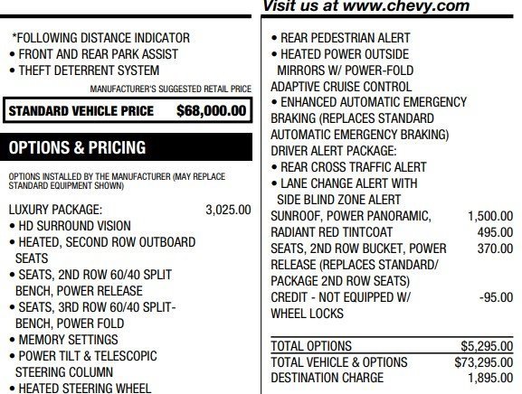 Used 2023 Chevrolet Suburban RST w/ Luxury Package image 3