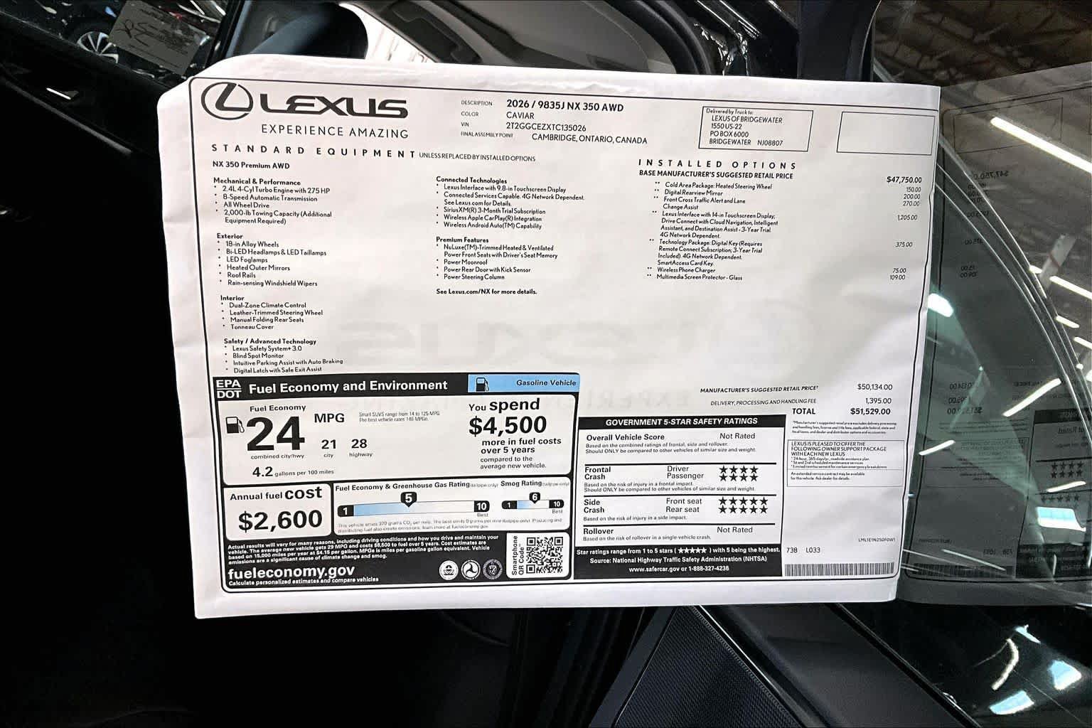 New 2026 Lexus NX 350 AWD w/ Premium Package image 14