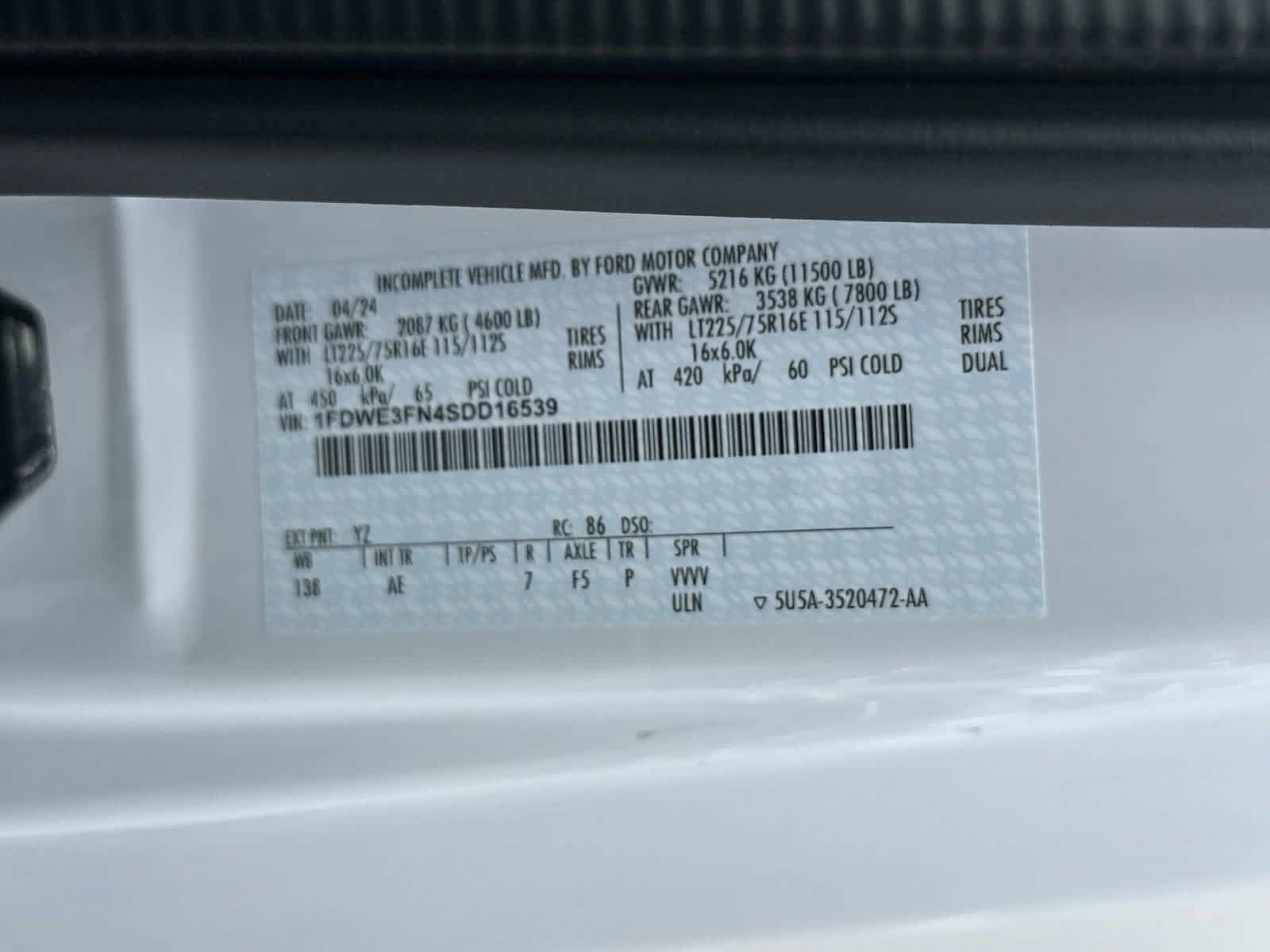 New 2025 Ford E-350 and Econoline 350 Super Duty w/ Power Equipment Group RWD image 50