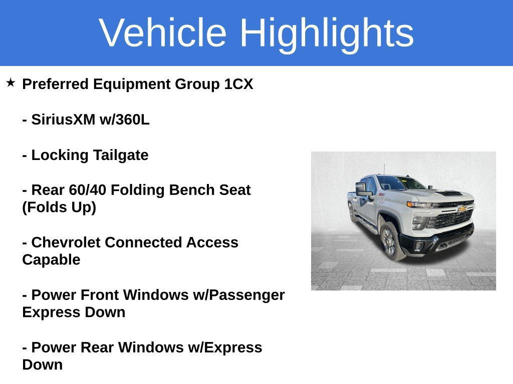 Certified 2024 Chevrolet Silverado 2500 Custom w/ Custom Value Package AWD/4WD image 3