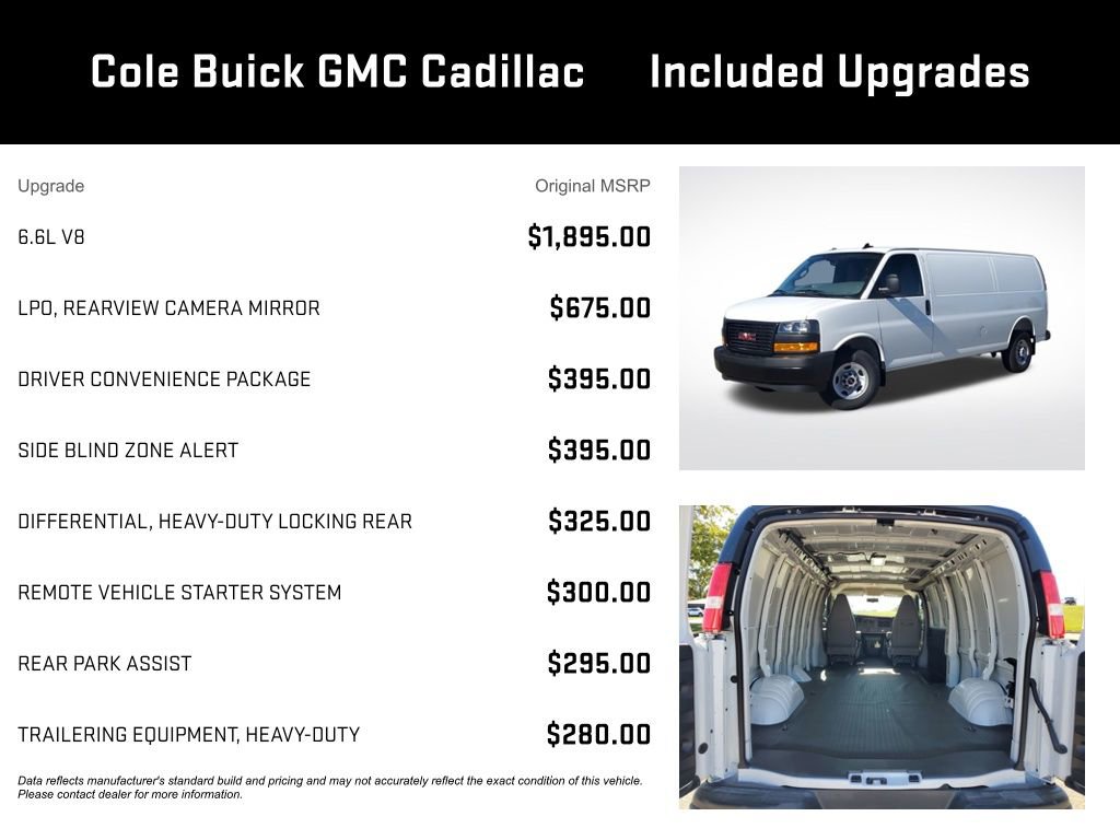 New 2025 GMC Savana 3500 Extended w/ Driver Convenience Package image 3