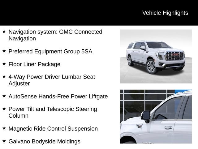 New 2026 GMC Yukon XL Denali w/ LPO, Floor Liner Package AWD/4WD image 8