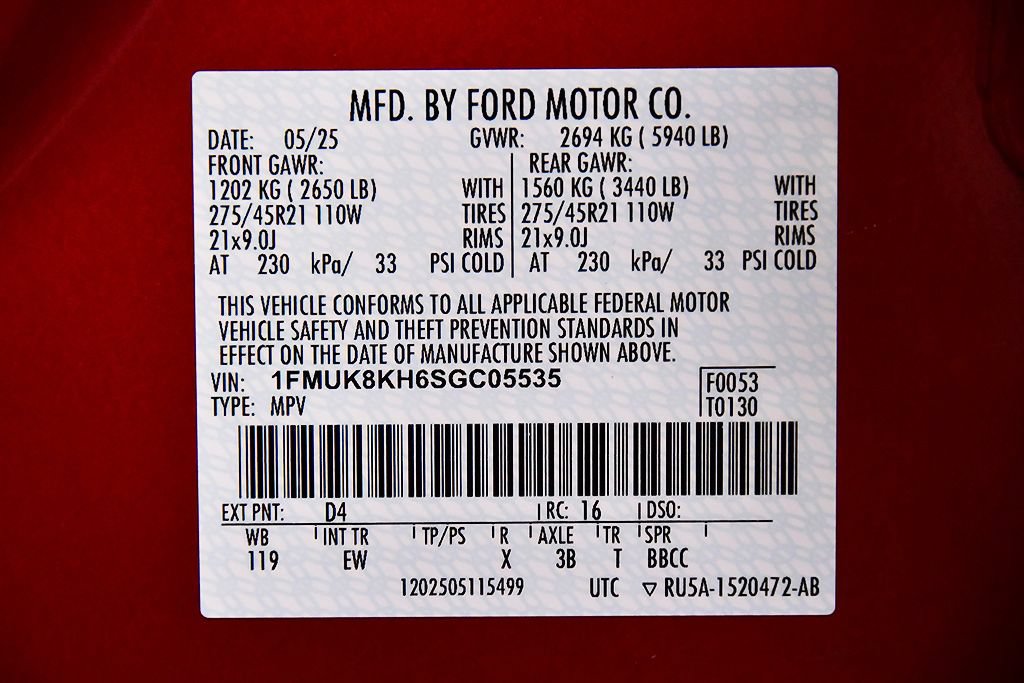 Used 2025 Ford Explorer ST-Line w/ Premium Package AWD/4WD image 16