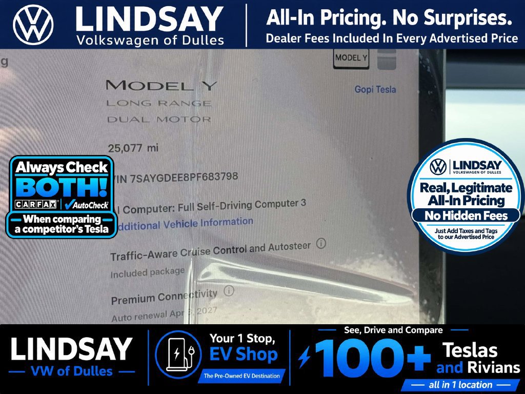 Used 2023 Tesla Model Y Long Range AWD/4WD image 21