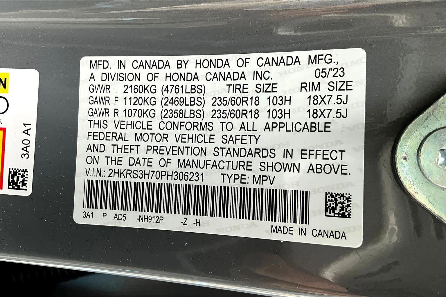 Certified 2023 Honda CR-V EX-L image 33