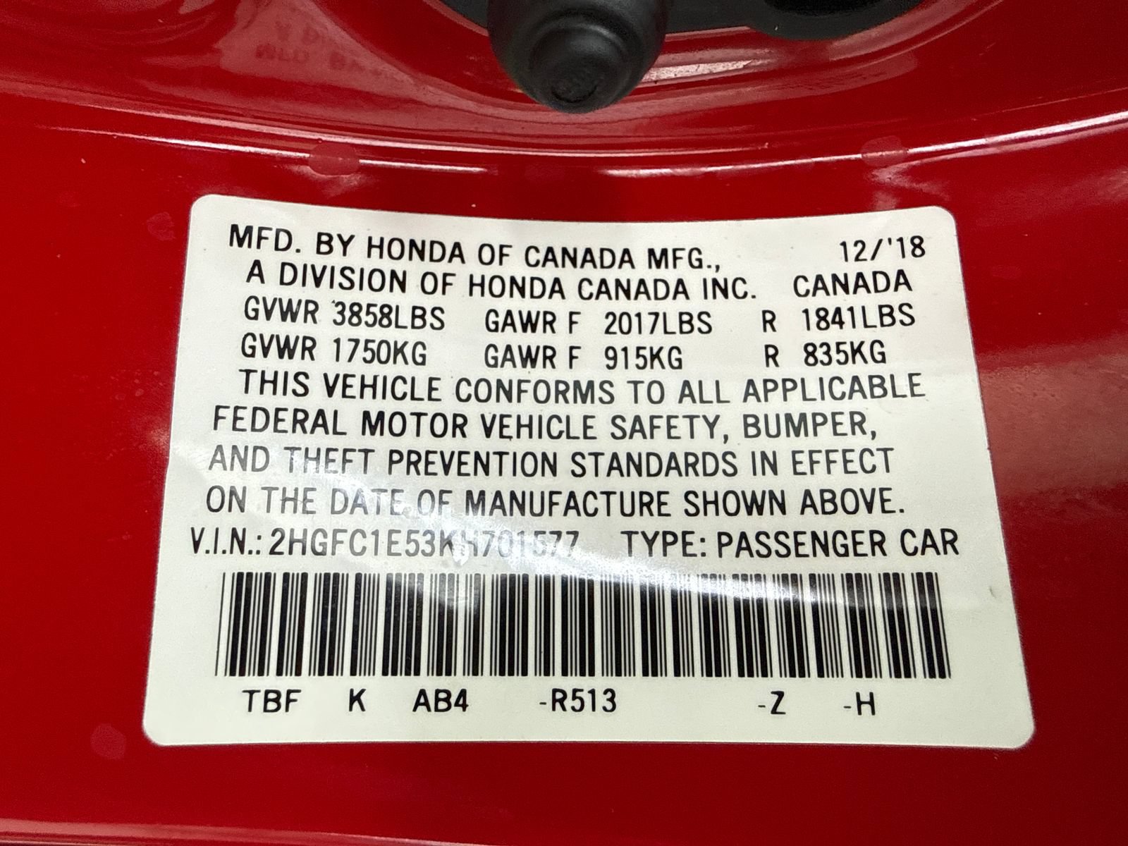 Used 2019 Honda Civic Si image 51