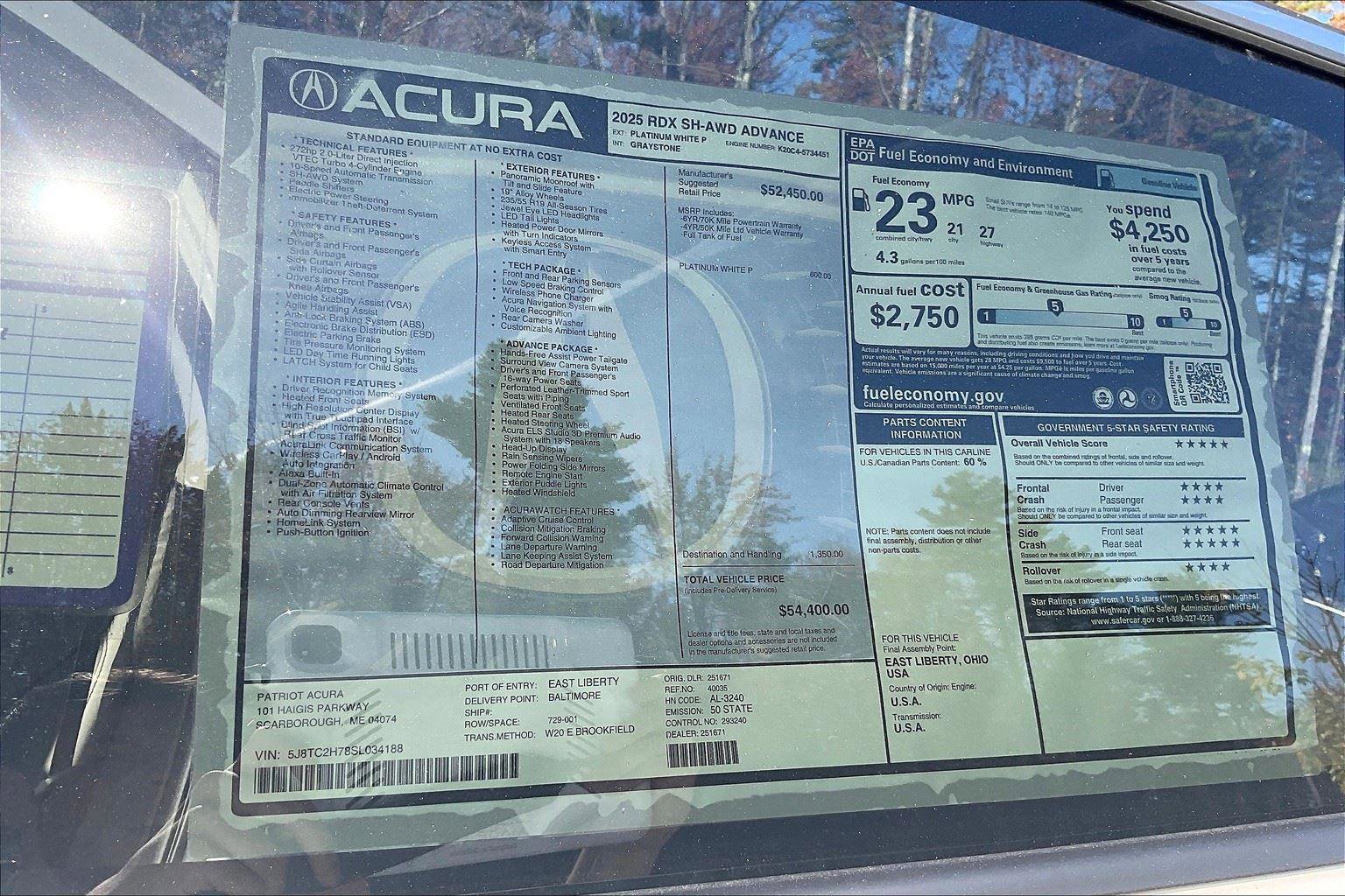 New 2025 Acura RDX SH-AWD w/ Advance Package image 14