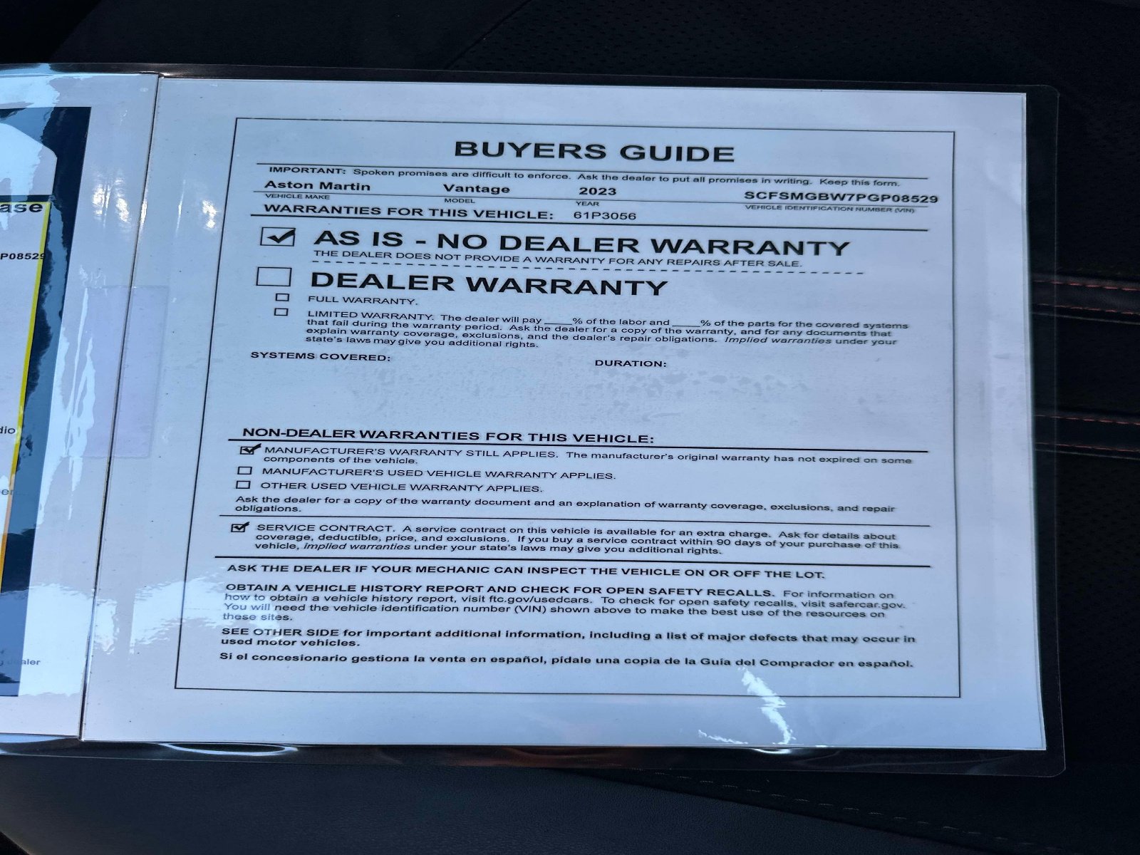 Used 2023 Aston Martin V8 Vantage Roadster image 25