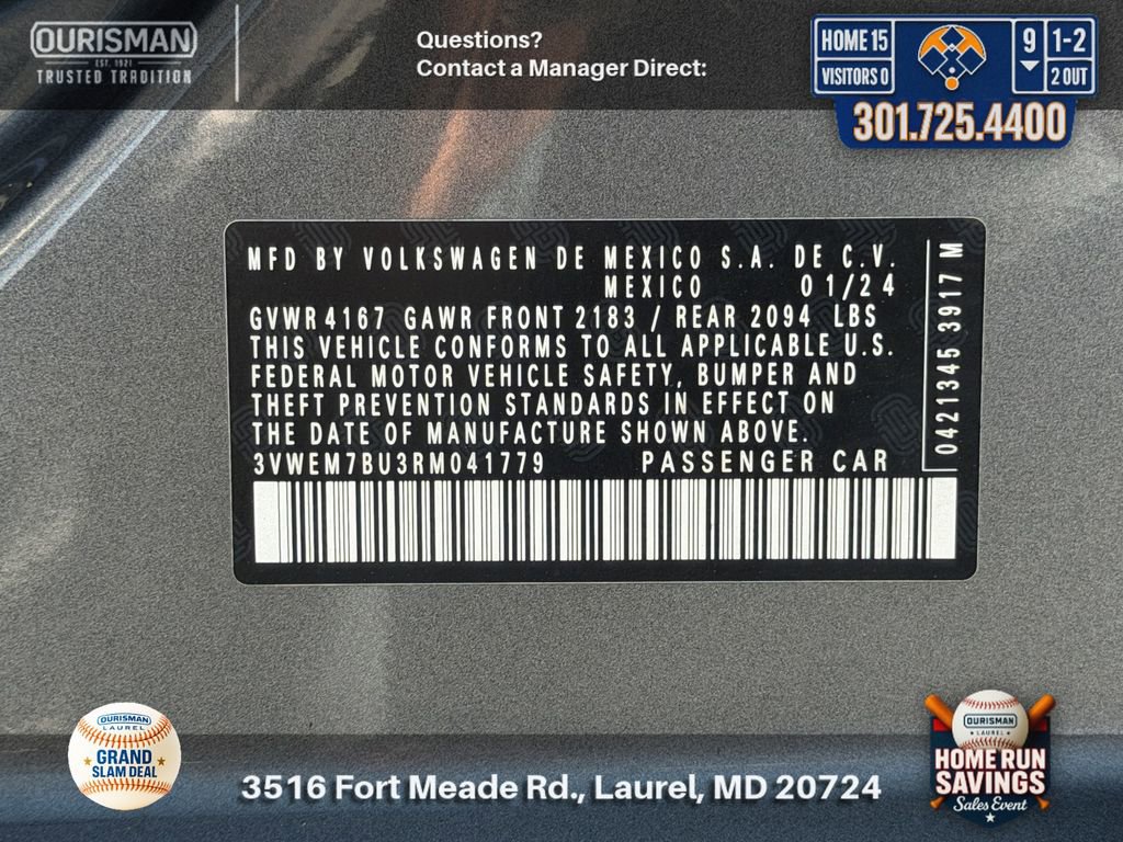 Used 2024 Volkswagen Jetta SE FWD image 34