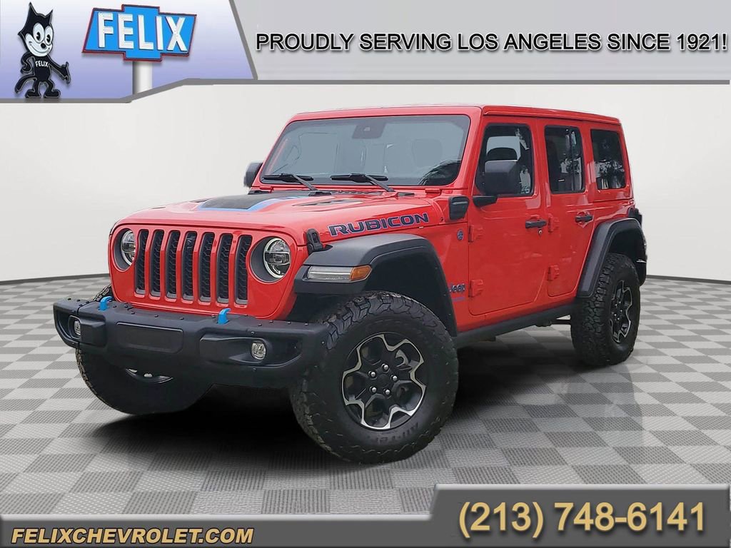 Used 2022 Jeep Wrangler Unlimited Rubicon 4xe w/ Steel Bumper Group