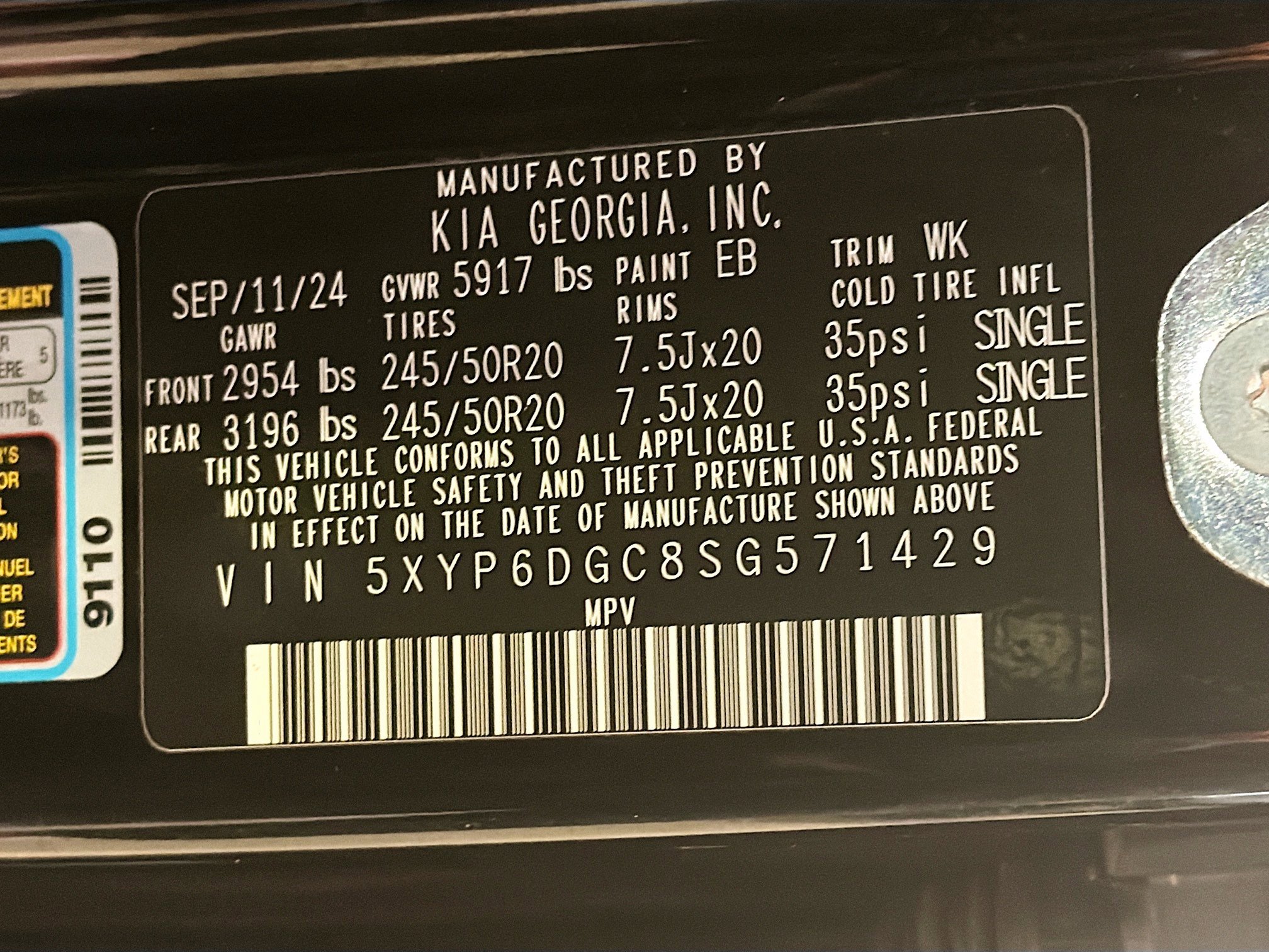 Used 2025 Kia Telluride S AWD/4WD image 12