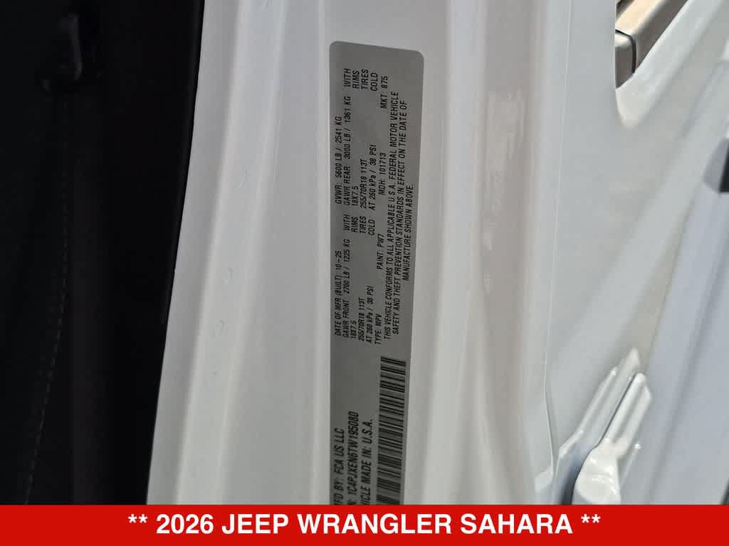 Used 2026 Jeep Wrangler Unlimited Sahara AWD/4WD image 34