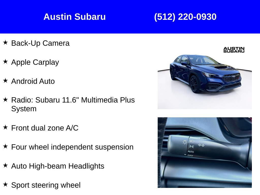 New 2026 Subaru WRX AWD/4WD image 9