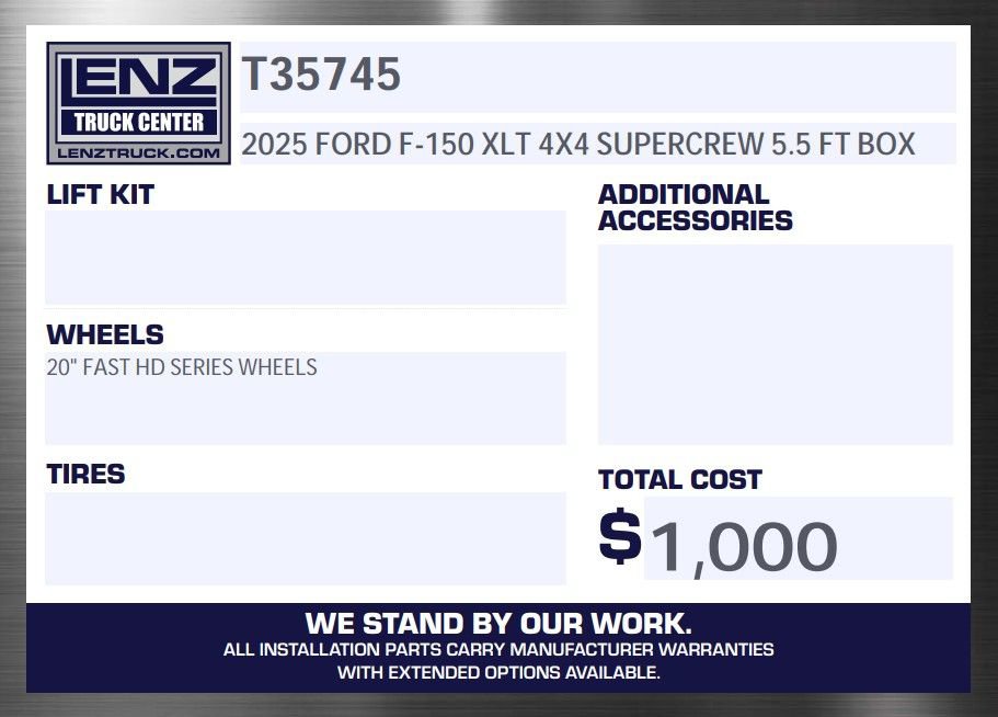 Used 2025 Ford F150 XLT w/ Equipment Group 301A Standard image 2