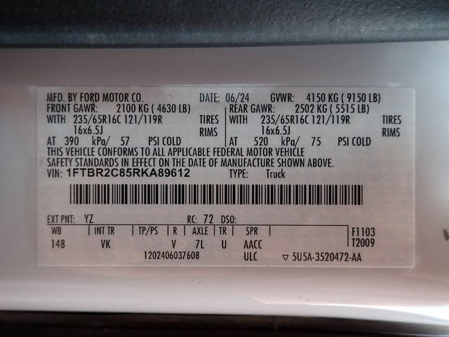 Used 2024 Ford Transit 250 148 Medium Roof Extended AWD w/ Load Area Protection Package image 14