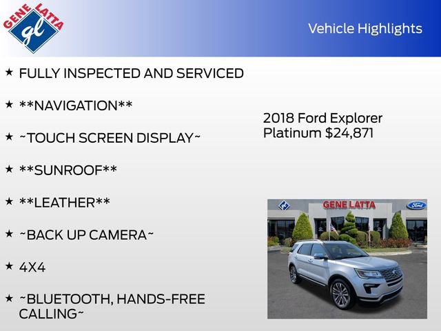 Used 2018 Ford Explorer Platinum AWD/4WD image 36