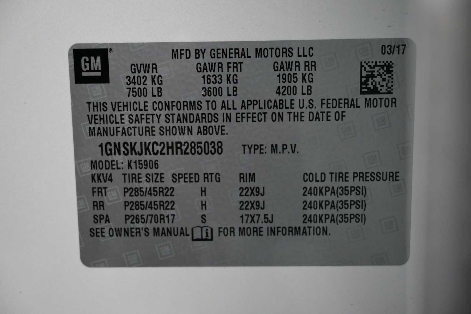 Used 2017 Chevrolet Suburban Premier AWD/4WD image 11