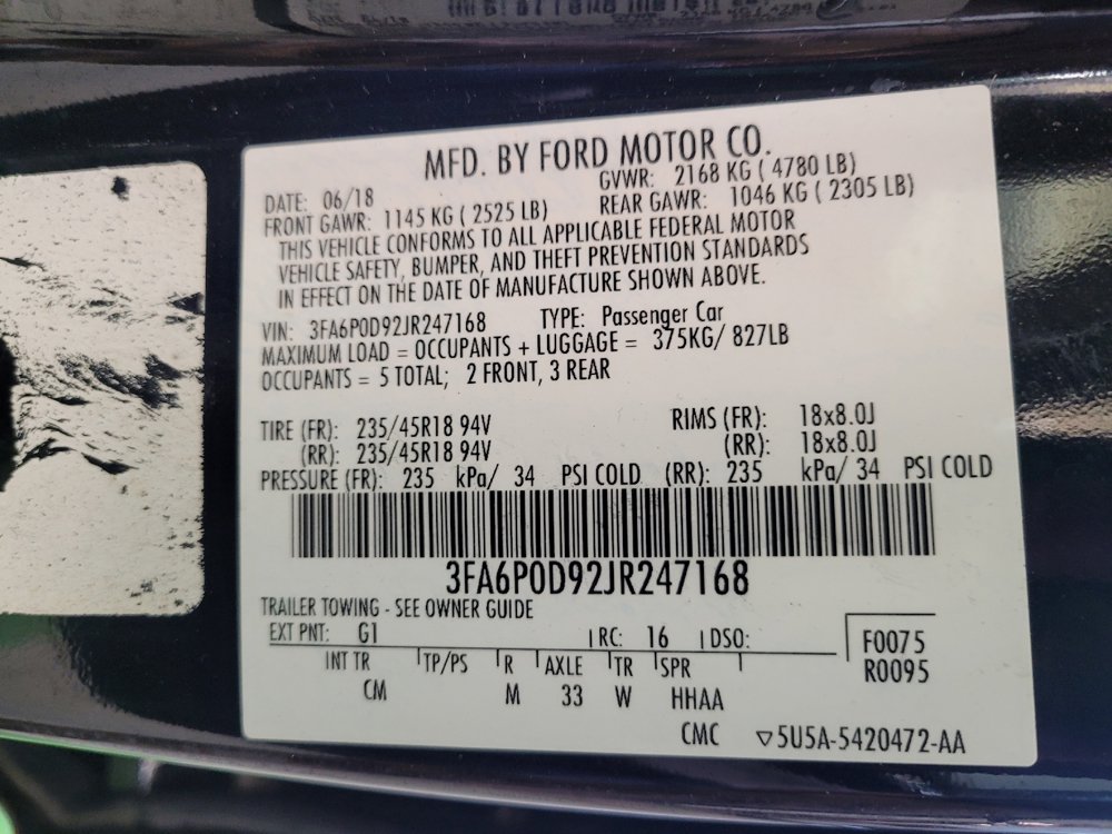 Used 2018 Ford Fusion Titanium AWD/4WD image 33