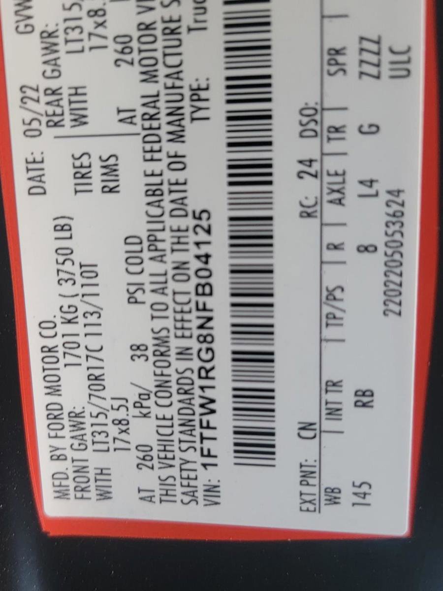 Used 2022 Ford F150 Raptor w/ Equipment Group 801A High image 34