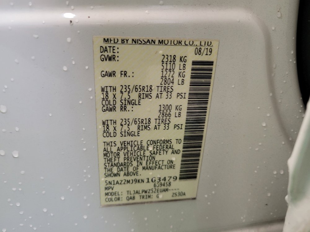 Used 2019 Nissan Murano S image 33