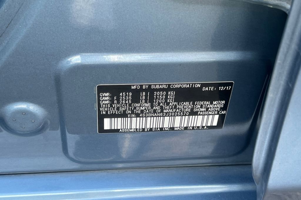 Used 2018 Subaru Legacy 2.5i Limited w/ 50th Anniversary Edition image 31