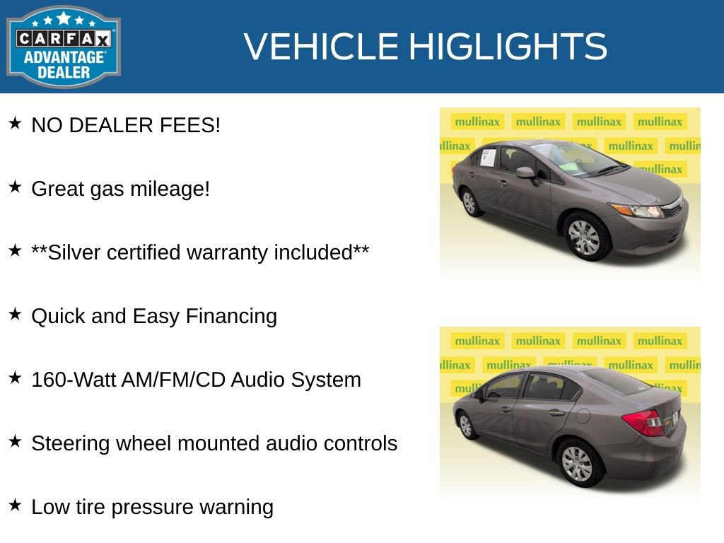 Used 2012 Honda Civic LX image 10