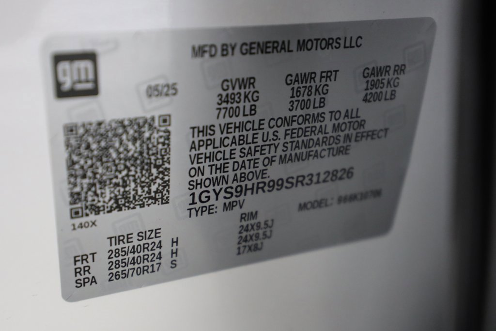 Used 2025 Cadillac Escalade V w/ LPO, ONYX Package image 57