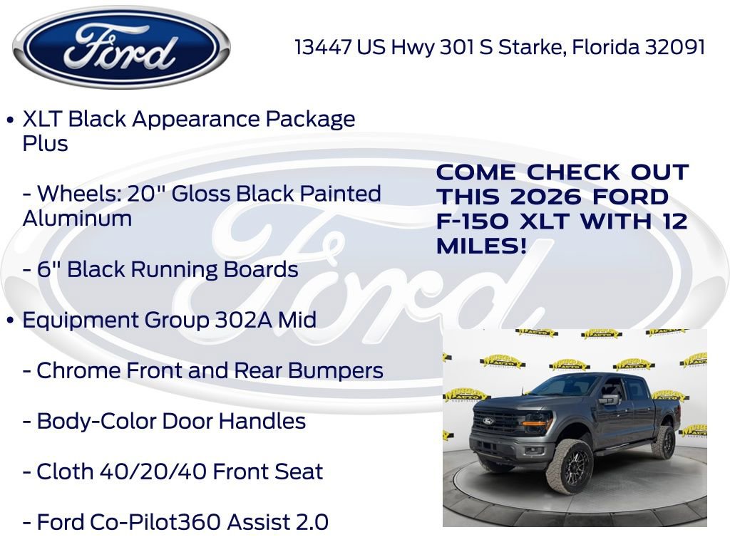 New 2026 Ford F150 XLT w/ Equipment Group 302A MID image 20