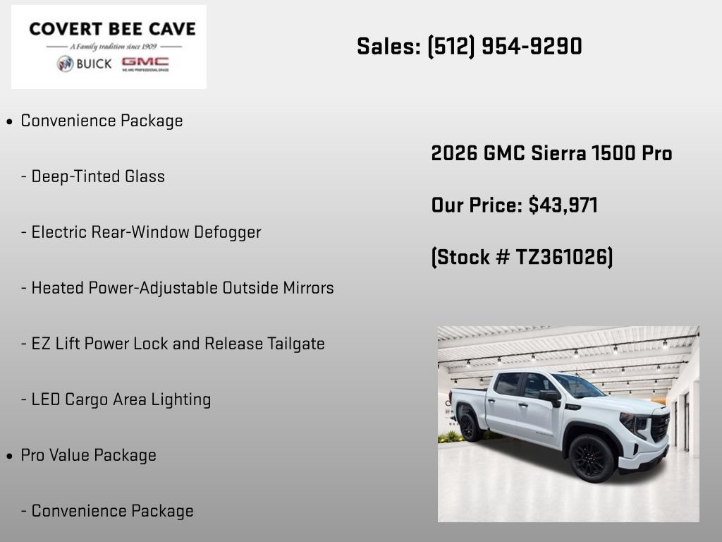 New 2026 GMC Sierra 1500 Pro w/ Graphite Edition RWD image 19