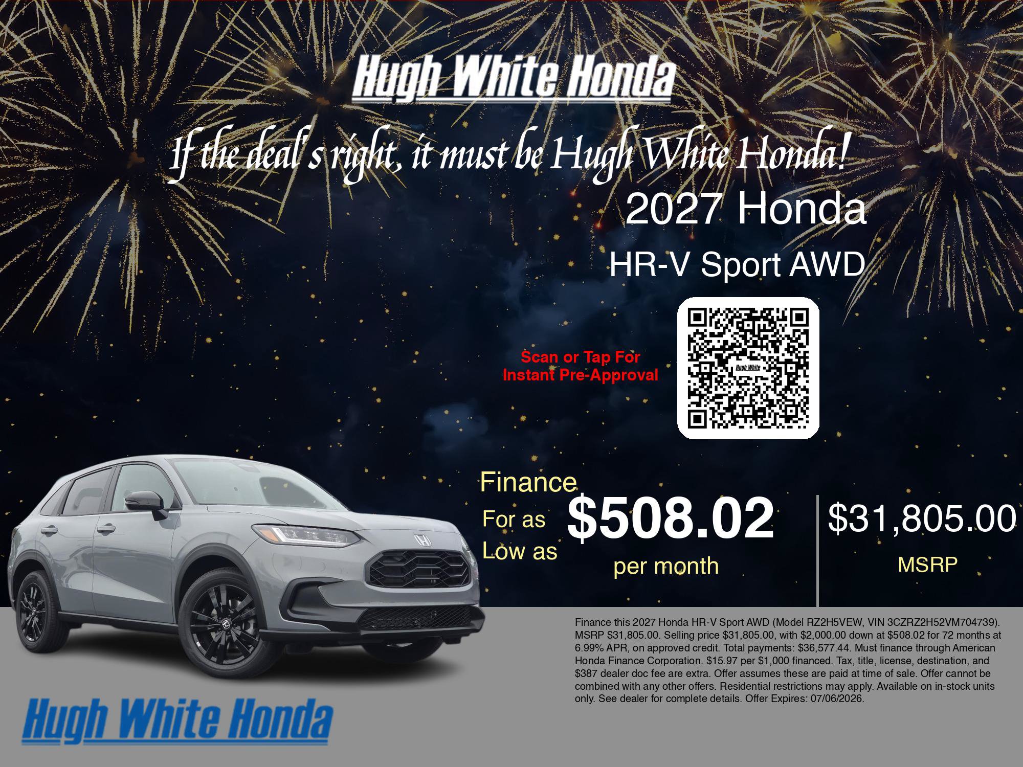 New 2027 Honda HR-V Sport image 7