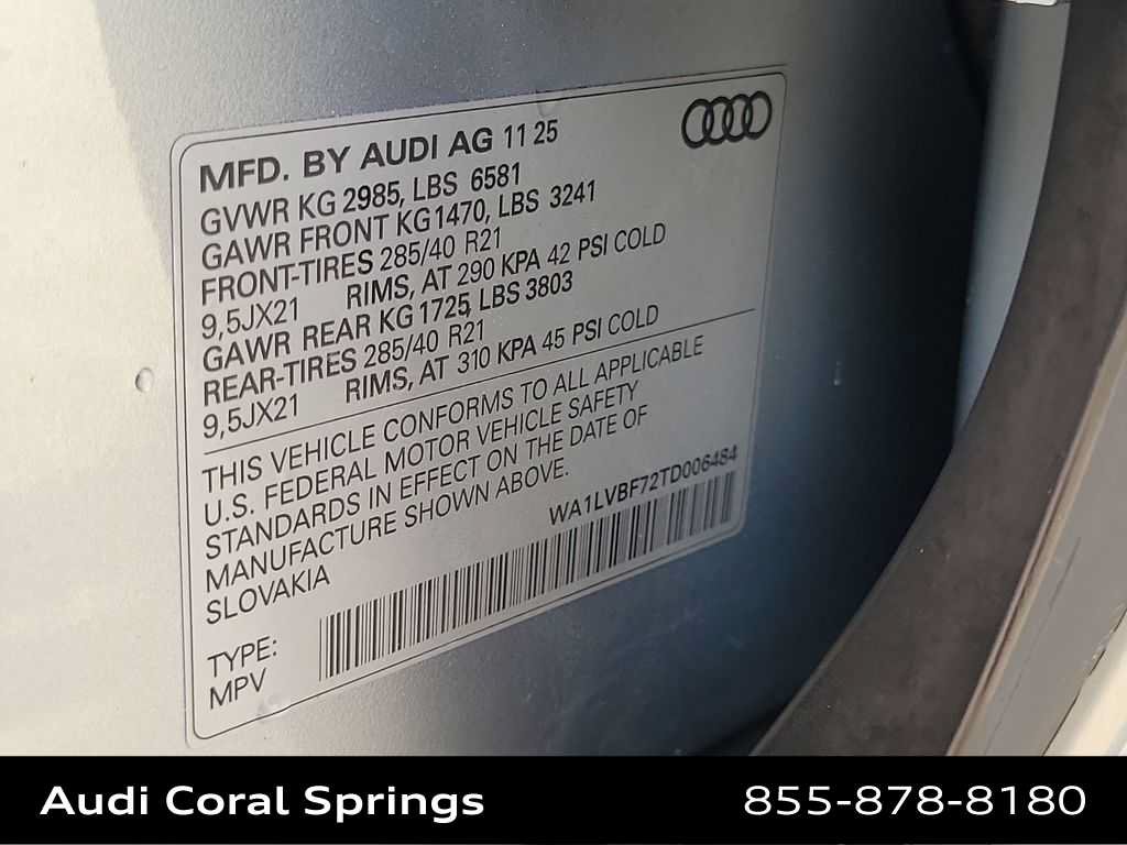 Certified 2026 Audi Q7 3.0T Premium Plus w/ Premium Plus Package AWD/4WD image 29