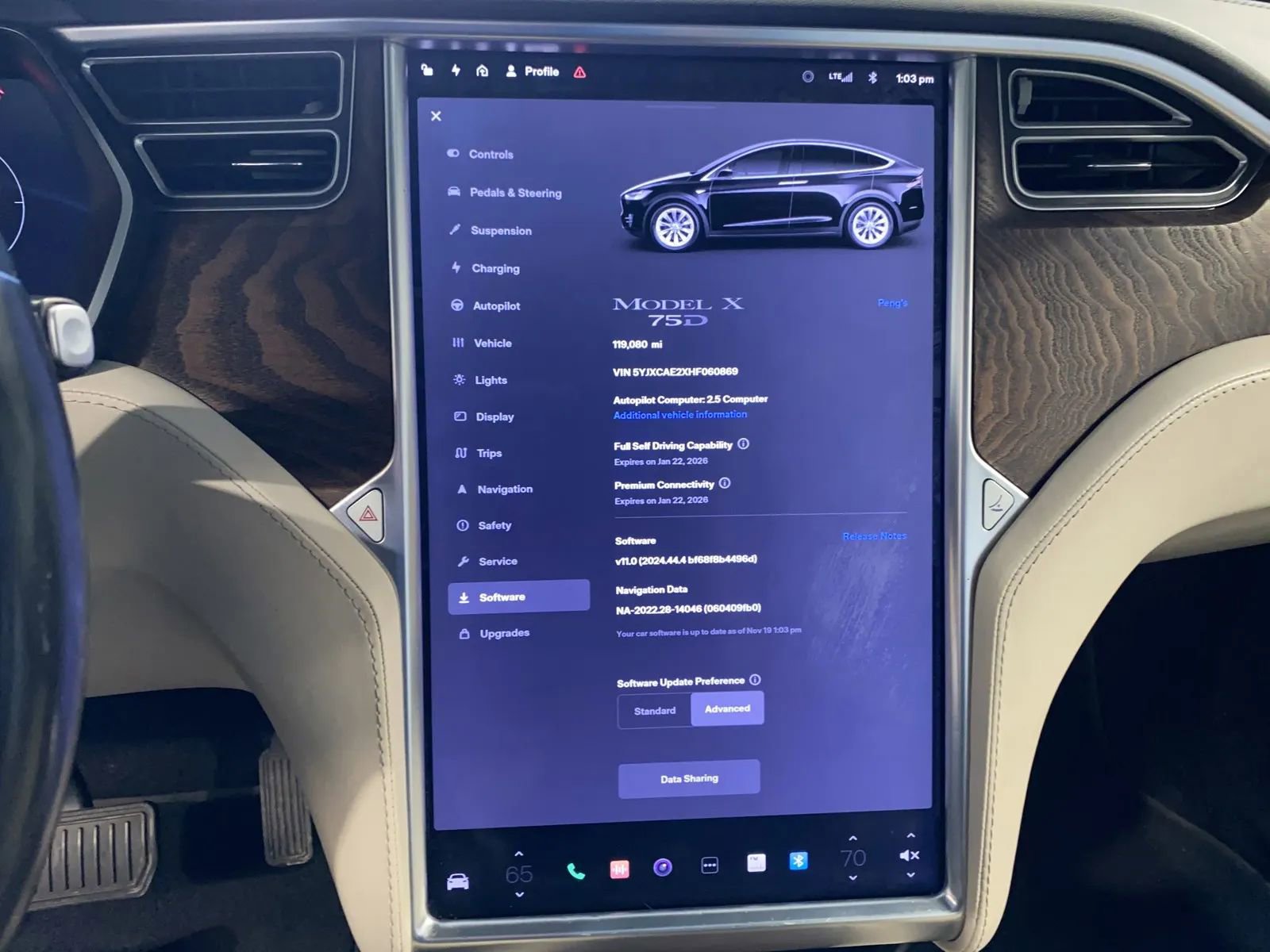 Used 2017 Tesla Model X 75D AWD/4WD image 13