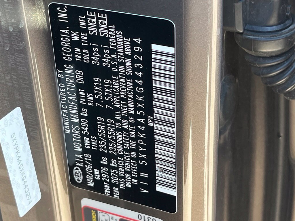 Used 2019 Kia Sorento SX w/ SX Touring Package FWD image 18