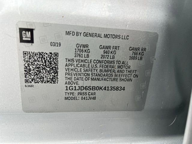Used 2019 Chevrolet Sonic LT FWD image 34