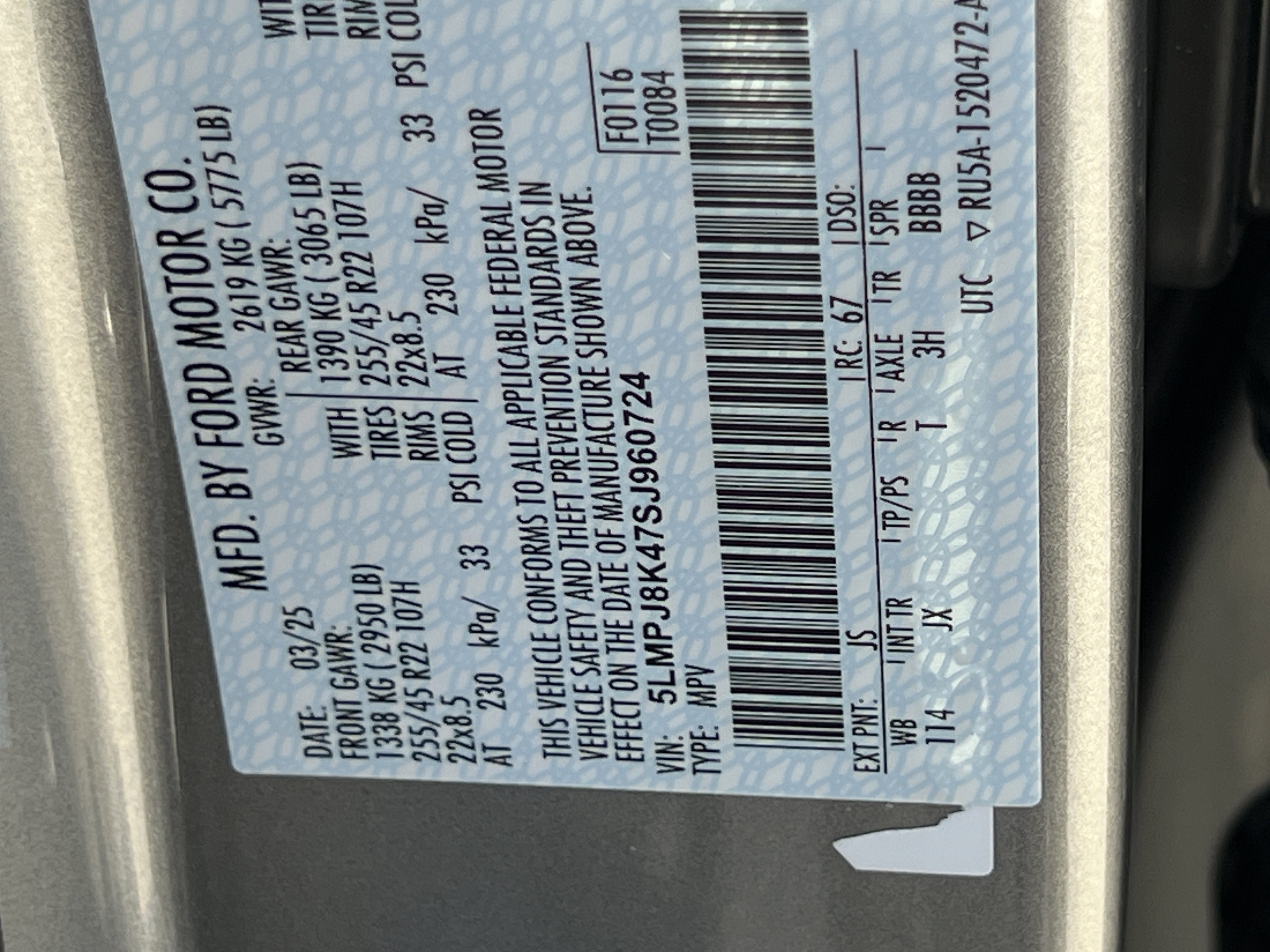 New 2025 Lincoln Nautilus Reserve w/ Jet Appearance Package image 36