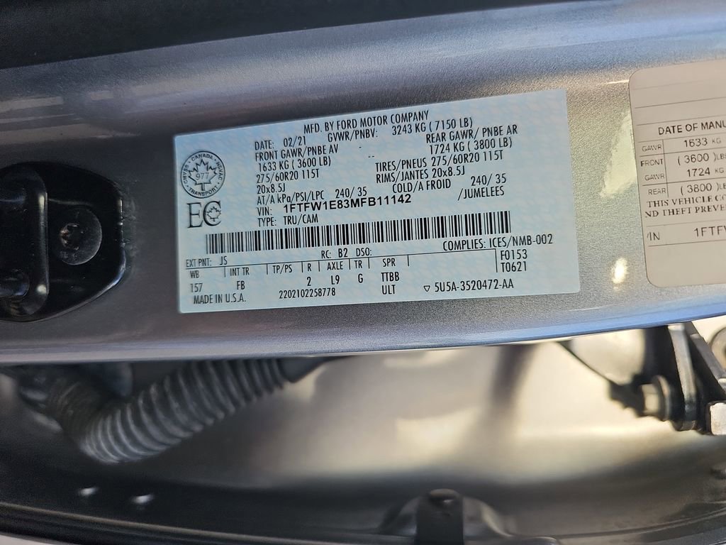 Used 2021 Ford F150 XLT w/ Equipment Group 302A High image 37