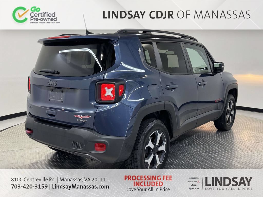 Certified 2020 Jeep Renegade Trailhawk w/ UConnect 8.4 Nav Group AWD/4WD image 9