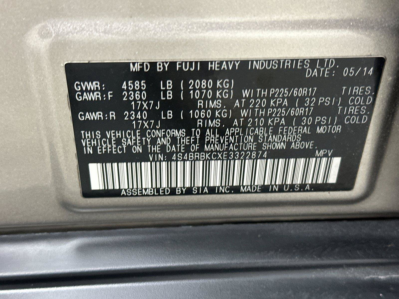 Used 2014 Subaru Outback 2.5i Limited AWD/4WD image 26