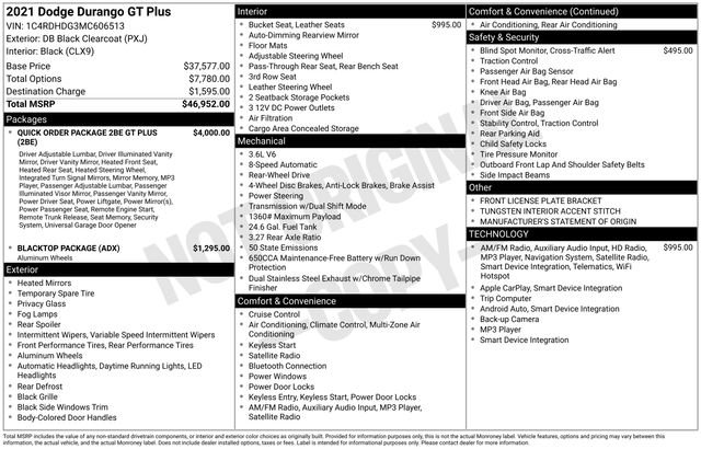 Used 2021 Dodge Durango GT image 39