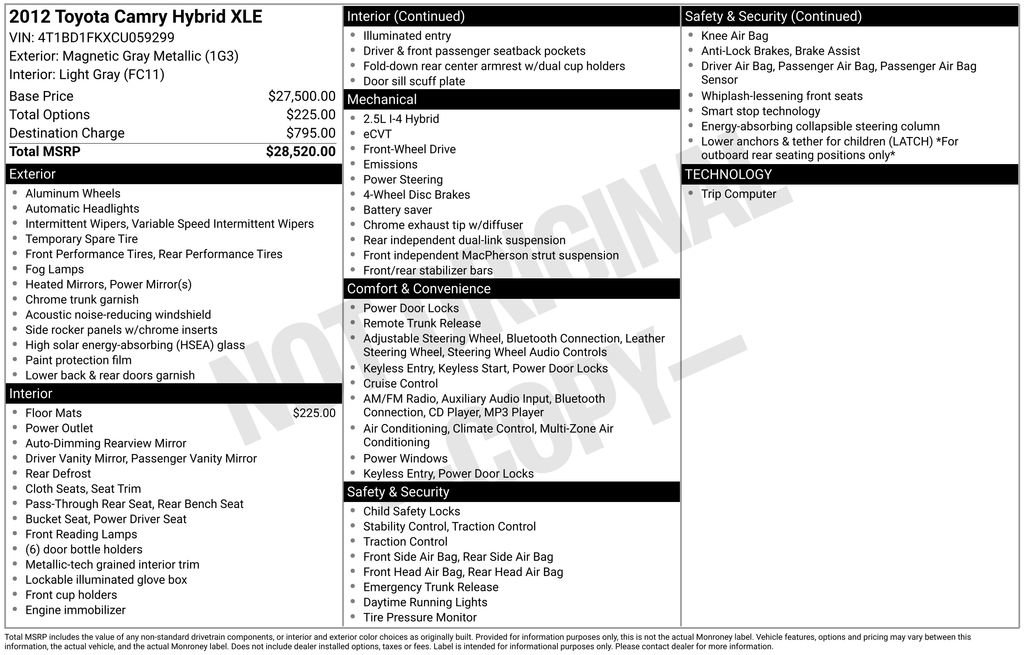 Used 2012 Toyota Camry XLE image 3