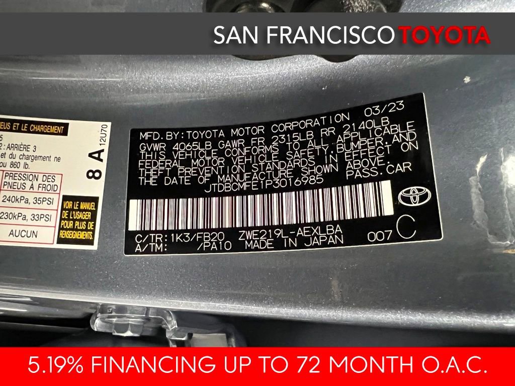 Used 2023 Toyota Corolla LE w/ Carpet Mat Package (TMS) FWD image 37