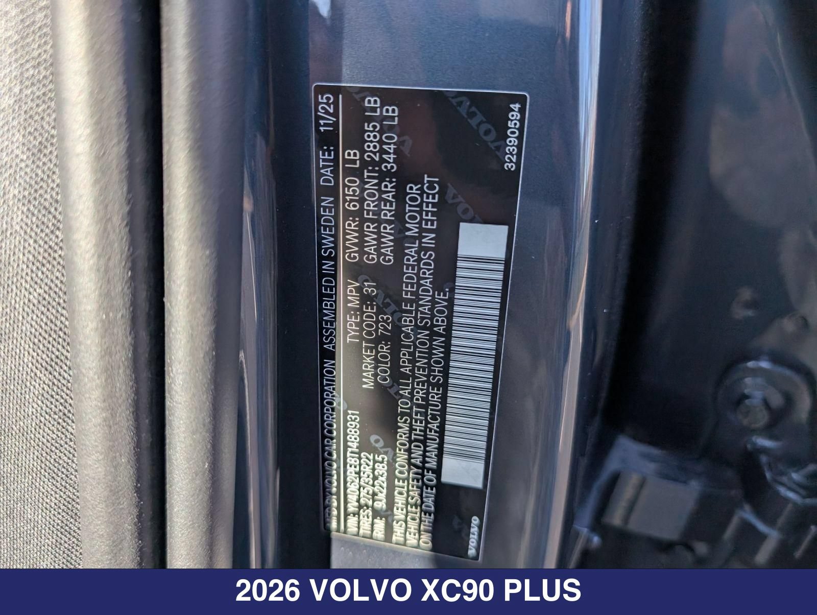 New 2026 Volvo XC90 B6 Plus w/ Protection Package Premier AWD/4WD image 27