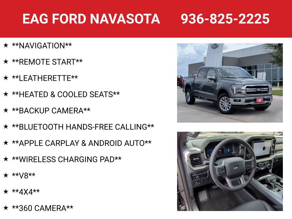 New 2026 Ford F150 Lariat w/ Equipment Group 501A Mid AWD/4WD image 4