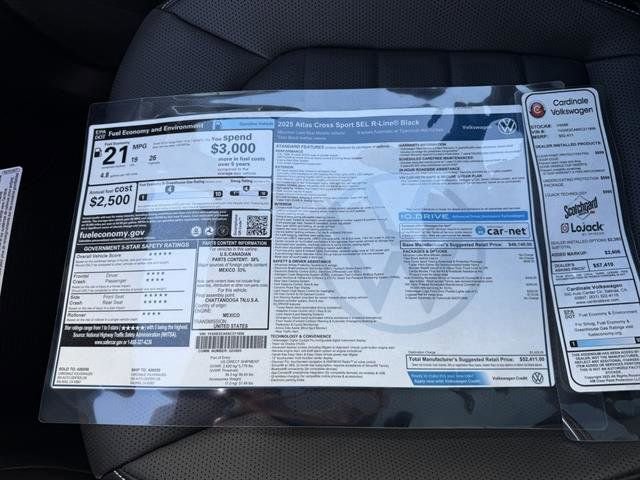 New 2025 Volkswagen Atlas Cross Sport SEL R-Line image 35