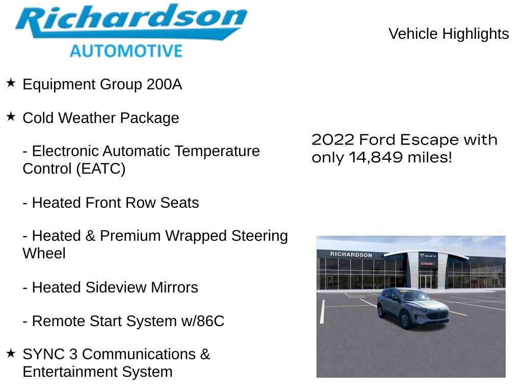 Used 2022 Ford Escape SE w/ Cold Weather Package image 11