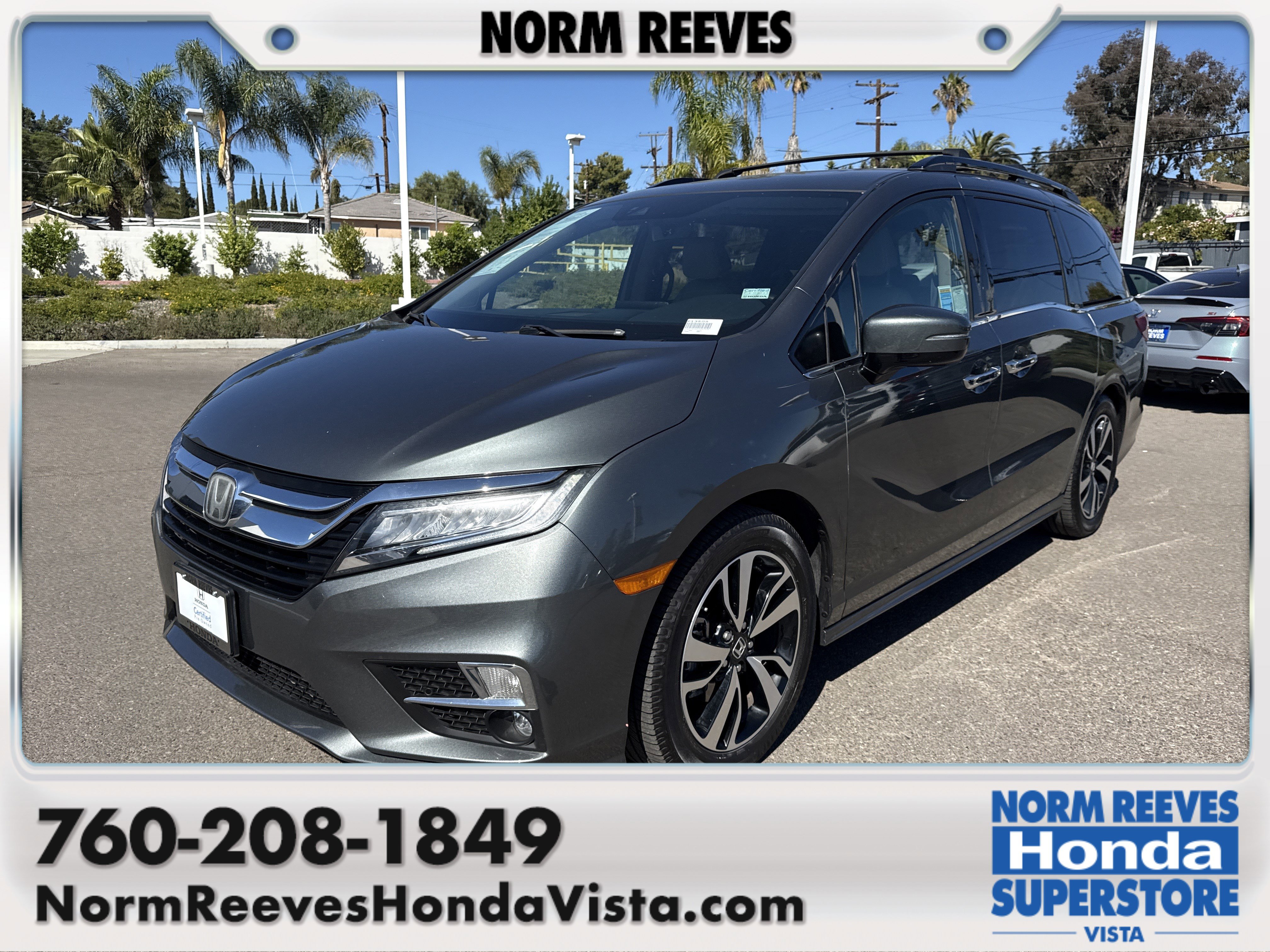 Certified 2019 Honda Odyssey Elite