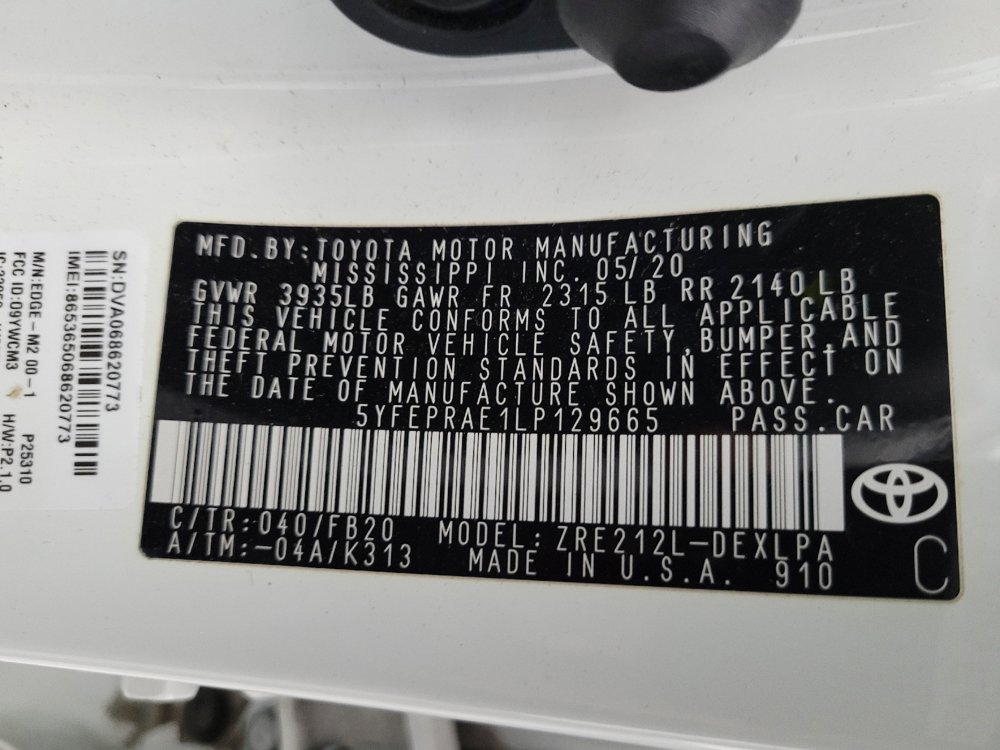 Used 2020 Toyota Corolla LE w/ Carpet Mat Package (TMS) image 33