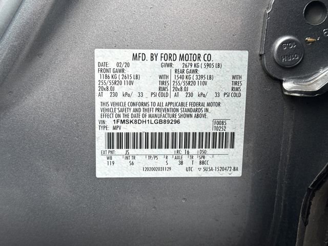 Used 2020 Ford Explorer XLT w/ Equipment Group 202A AWD/4WD image 24